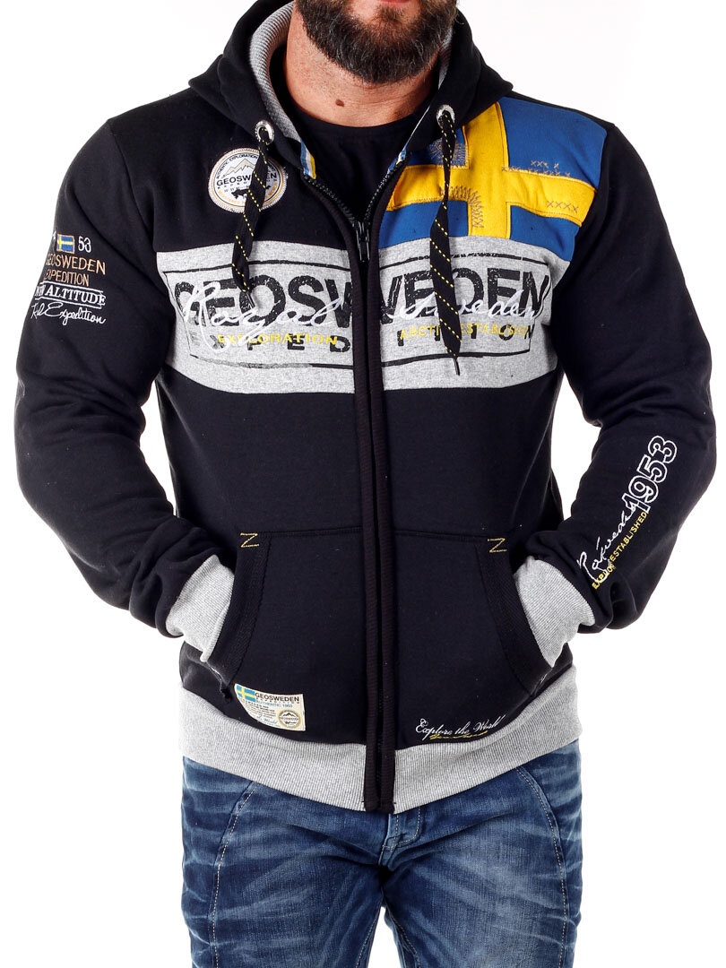 Geo Sweden Hoodie - Svart