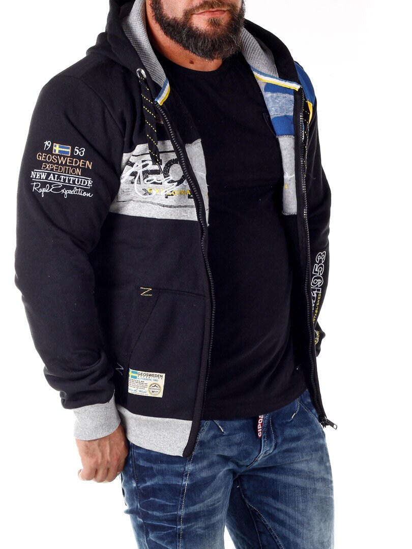 Geo Sweden Hoodie - Svart