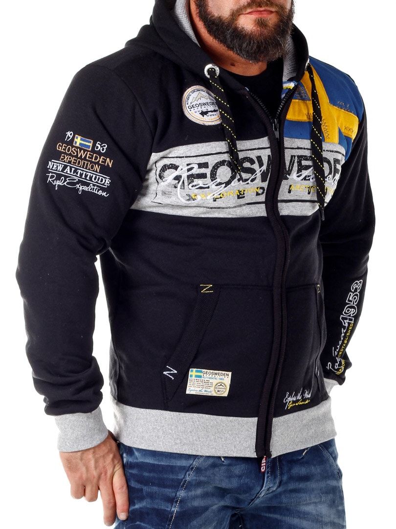 Geo Sweden Hoodie - Svart