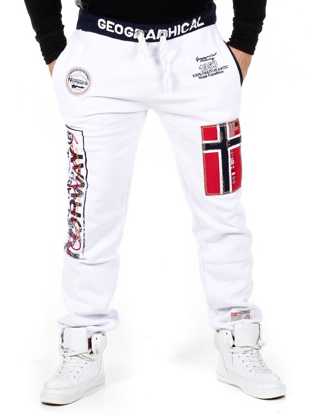 Geo Norway Sweatpants - Vit