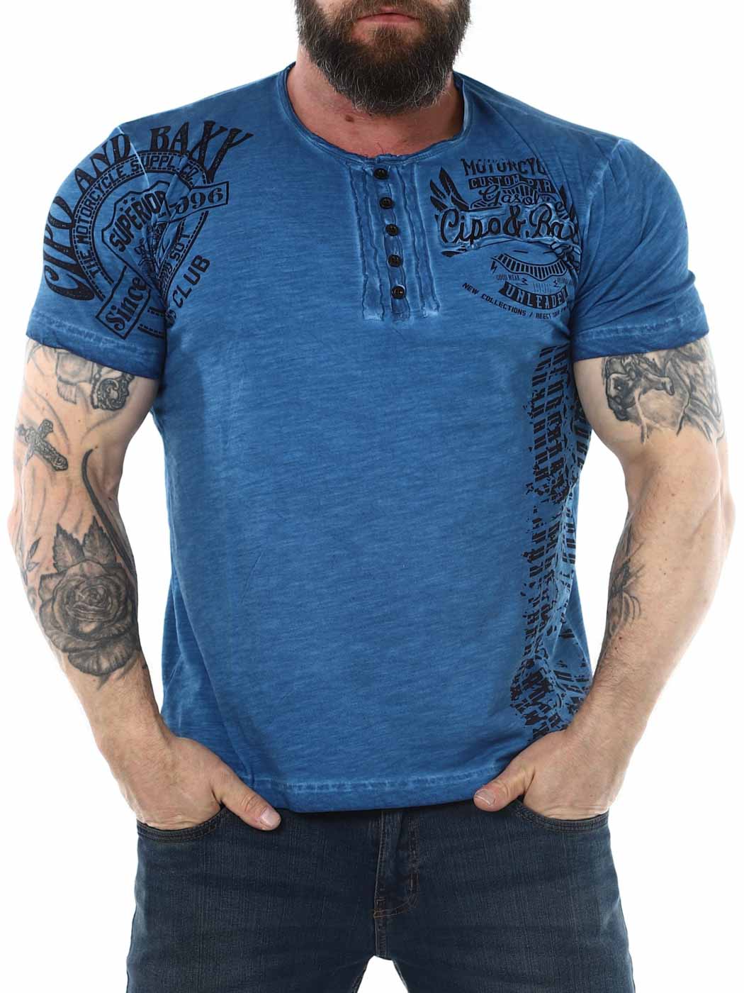 Gasoline Cipo Baxx T-shirt - blue_1.jpg