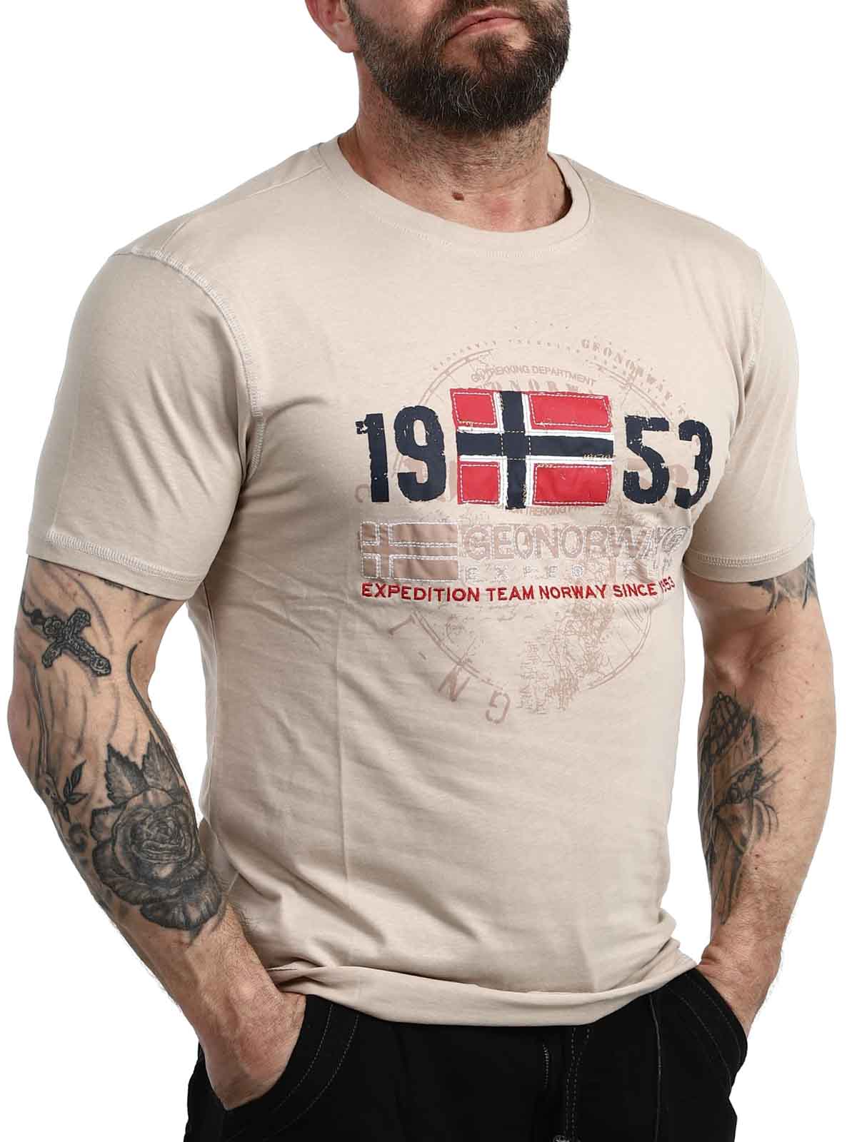 Geographical Norway Japigal - T-Shirt beige_3.jpg