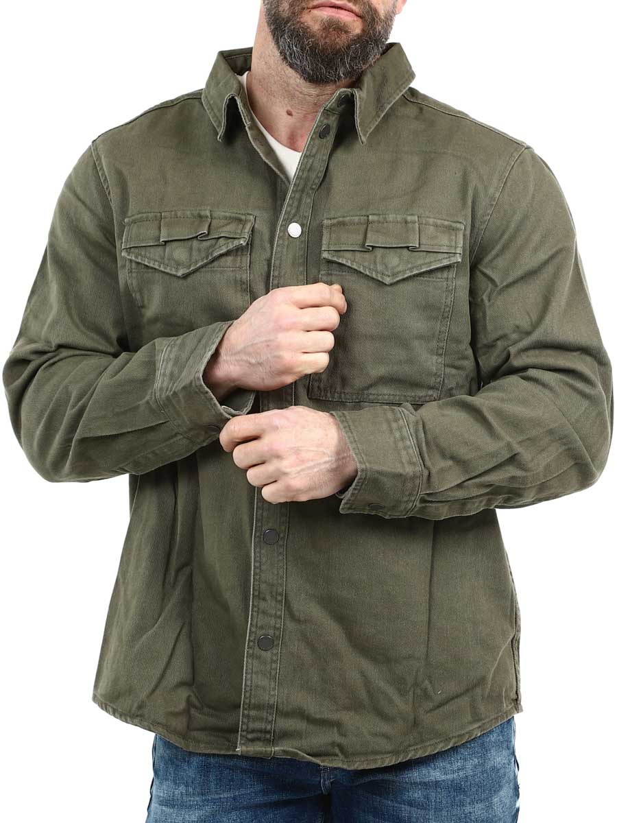 Heavy Twill Brandit Shirt Green_6.jpg