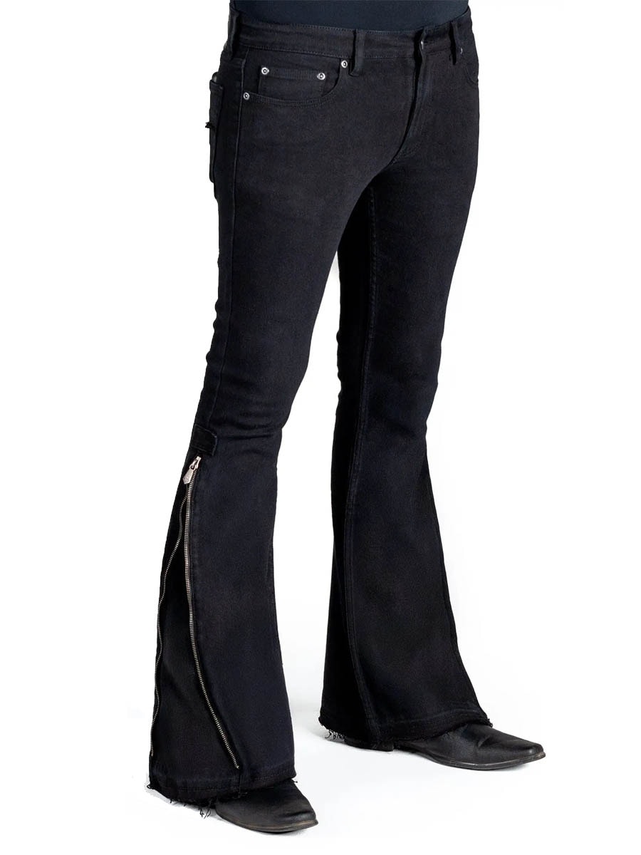 Hellriser Side Zipper Jeans Black 1.jpg