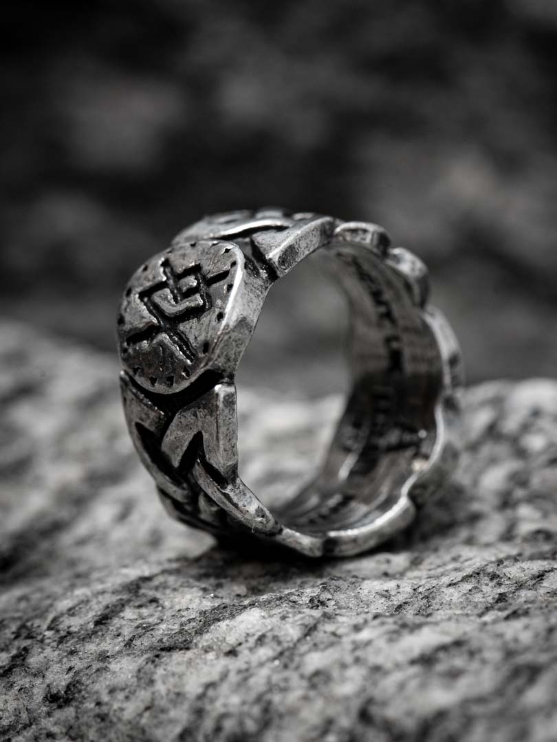 Viking Virility Runering Alchemy Ring - Silver