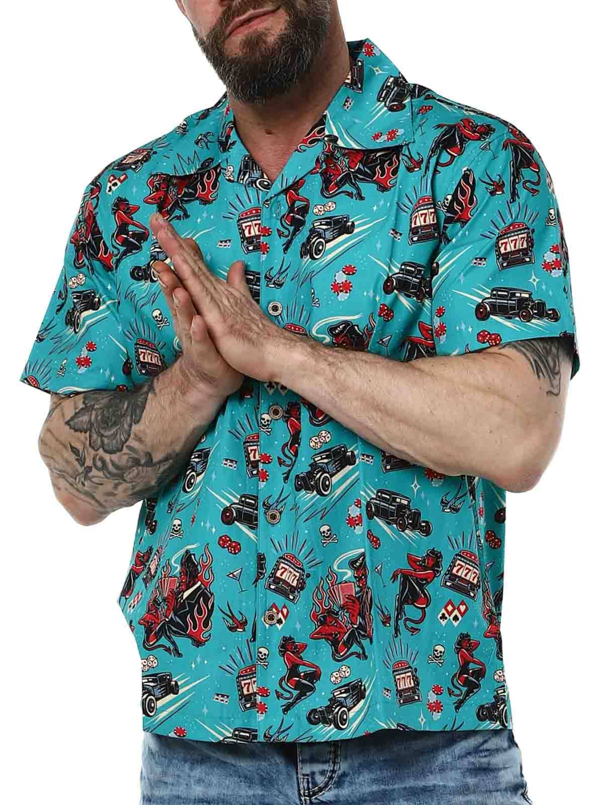 King Kerosin Blue short sleeve shirt_4.jpg