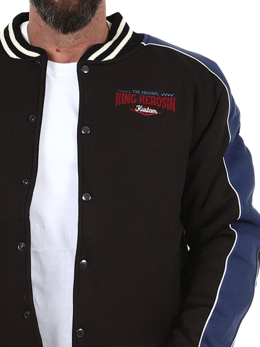 King Kerosin Hot Rod Service Collegejacka - Svart_1.jpg