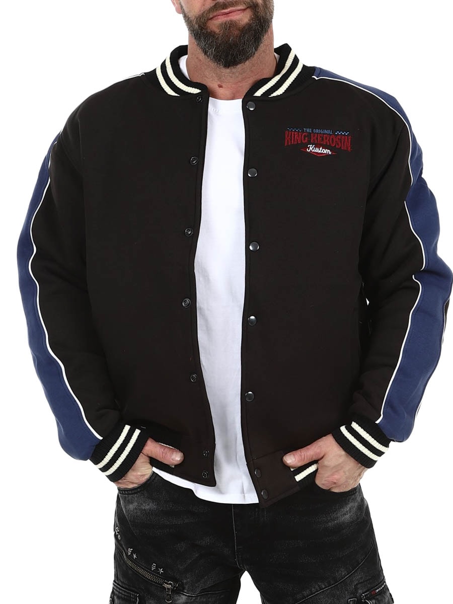 King Kerosin Hot Rod Service Collegejacka - Svart_2.jpg