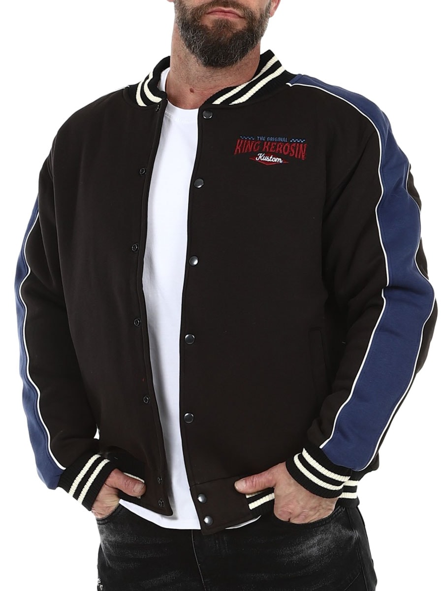 King Kerosin Hot Rod Service Collegejacka - Svart_4.jpg