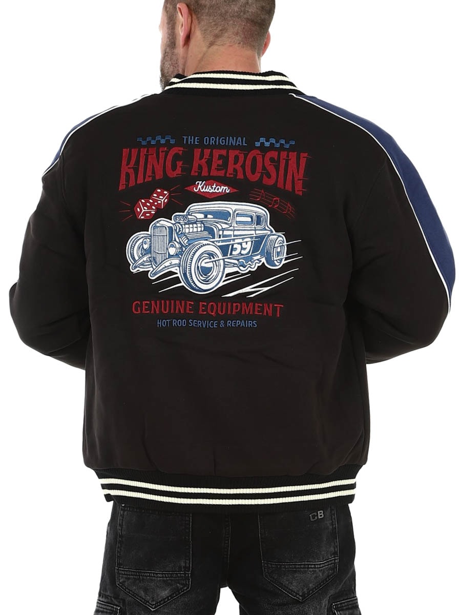 King Kerosin Hot Rod Service Collegejacka - Svart_6.jpg