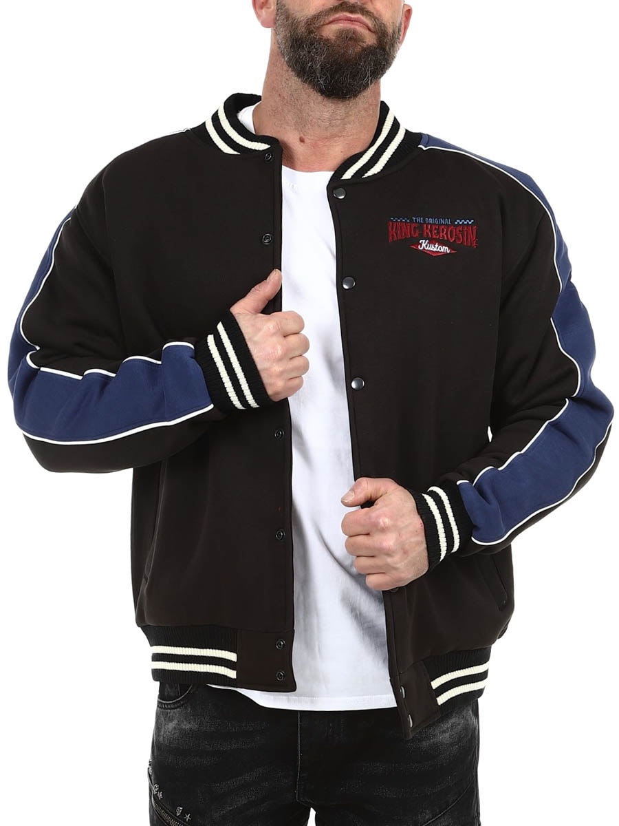 King Kerosin Hot Rod Service Collegejacka - Svart_7.jpg