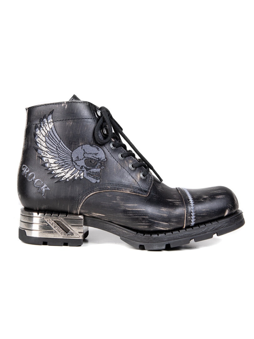 Desperado New Rock Boots - Dirty Black/Silver
