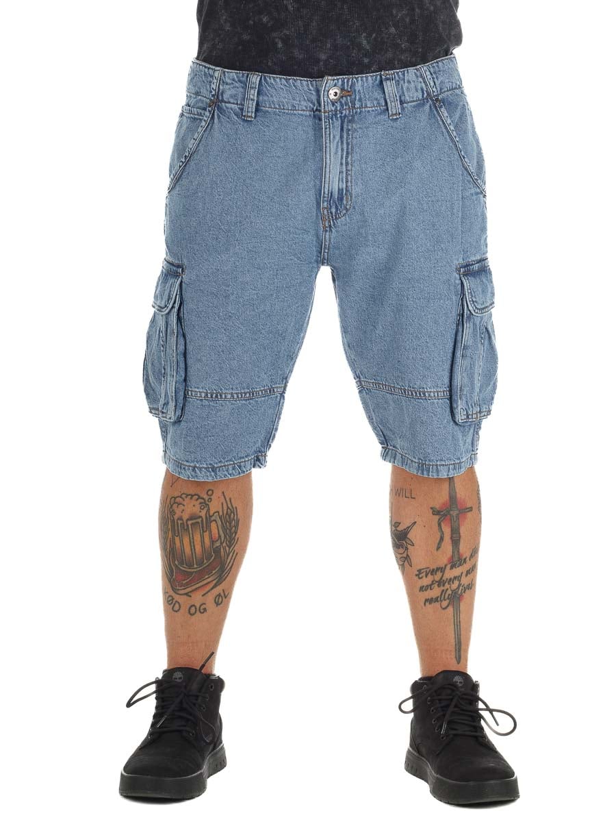 Monrad Indicode Shorts blue washed_1.jpg