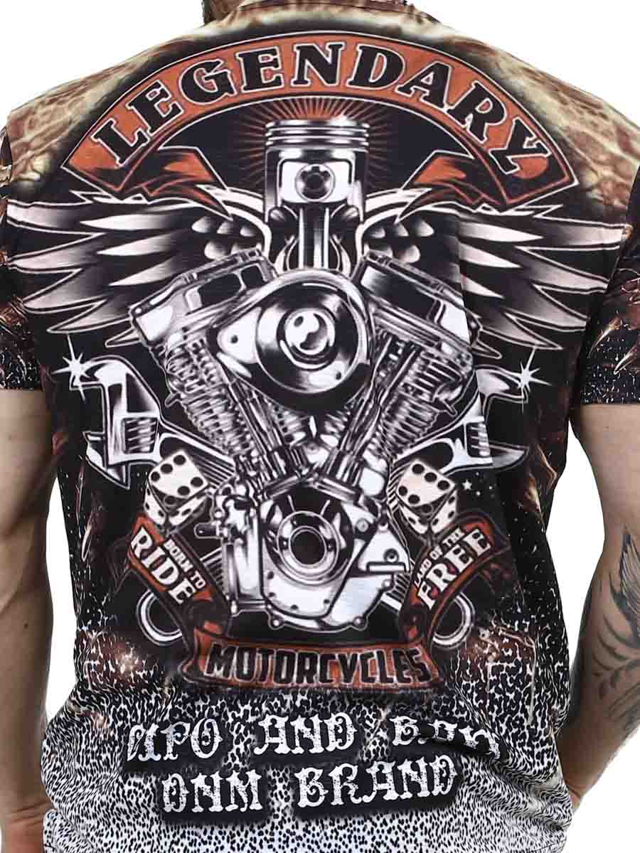 Motorcycles Cipo Baxx T-shirt Brown_4.JPG