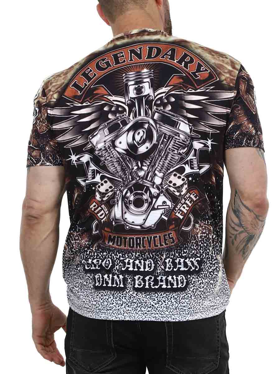 Motorcycles Cipo Baxx T-shirt Brown_5.JPG