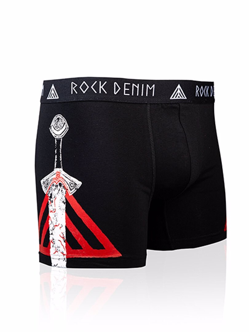 4-pack RockDenim Viking Sword Boxer - Svart