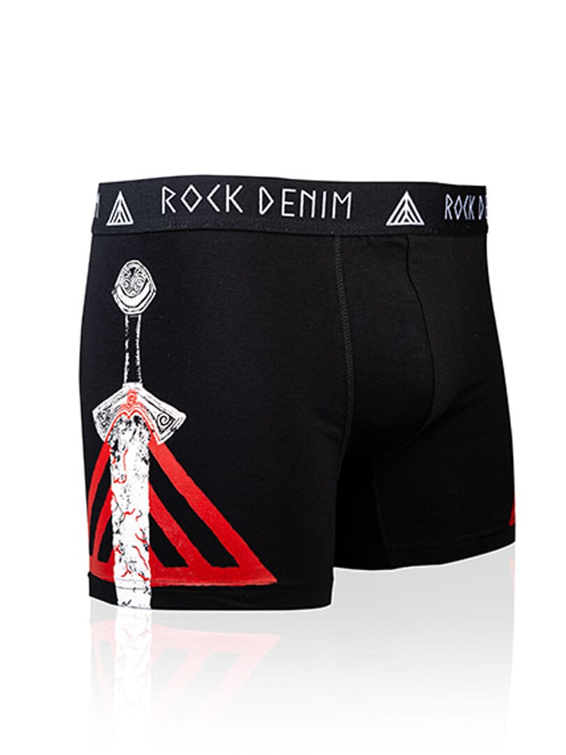 RockDenim Viking Sword Boxer - Svart