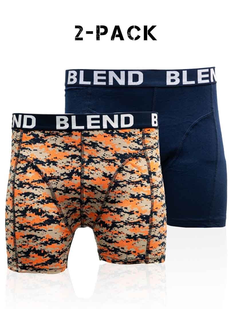 2-Pack Blend Boxer - Blå/Orange
