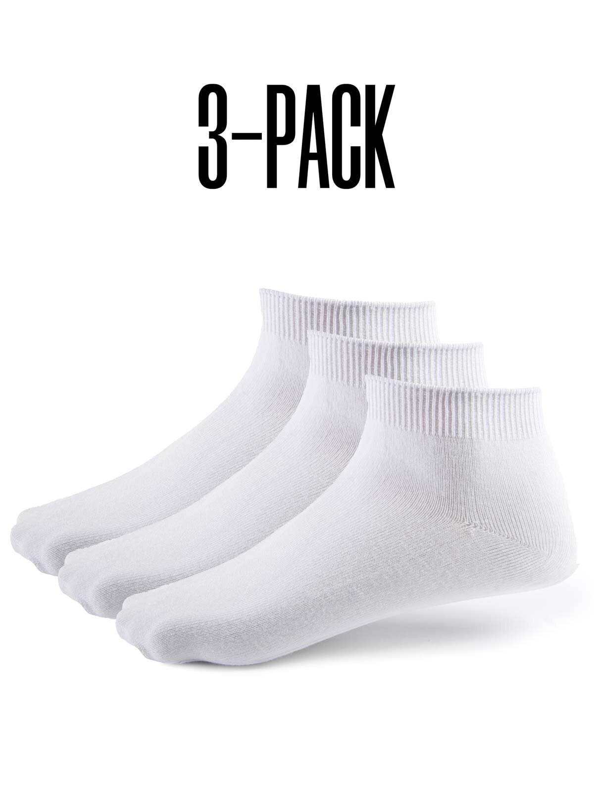 RD 3-Pack Ankelstrumpor - Vit