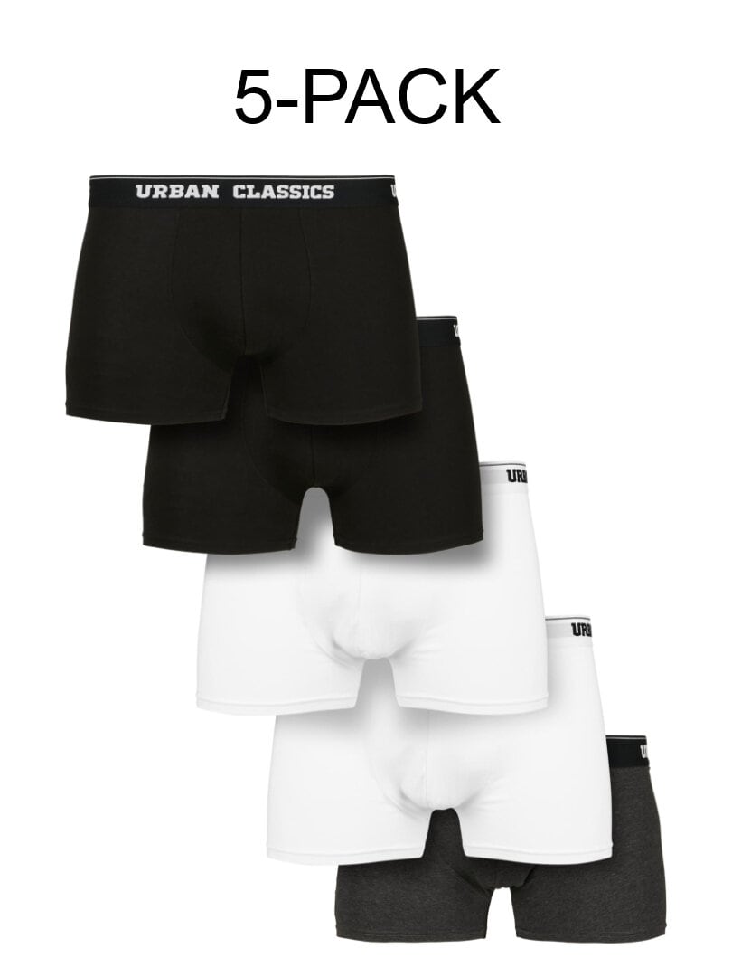 5-pack Urban Classics Organic Boxer - Svart/Vit/Mörkgrå