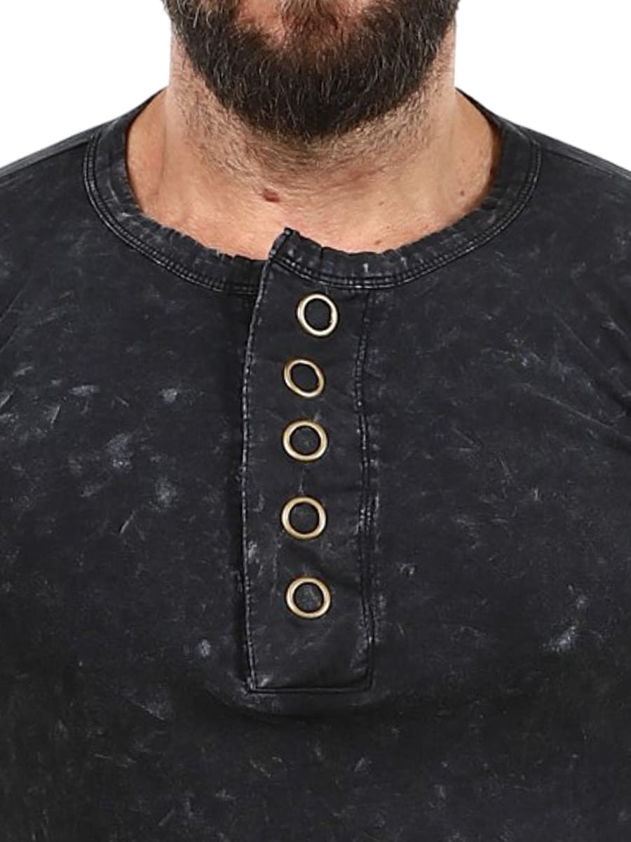RD Button T-shirt - Washed Black-detail-5.jpg