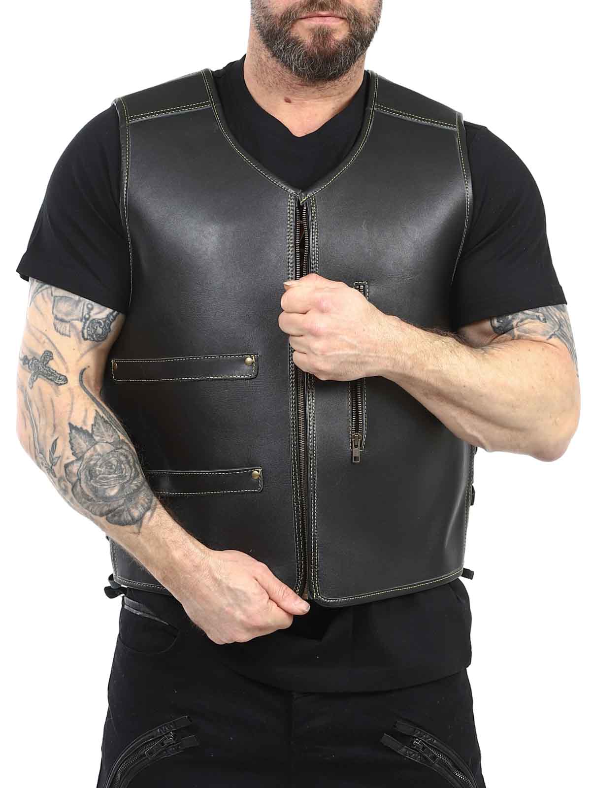 RD Heavy Biker Leather vest_3.jpg
