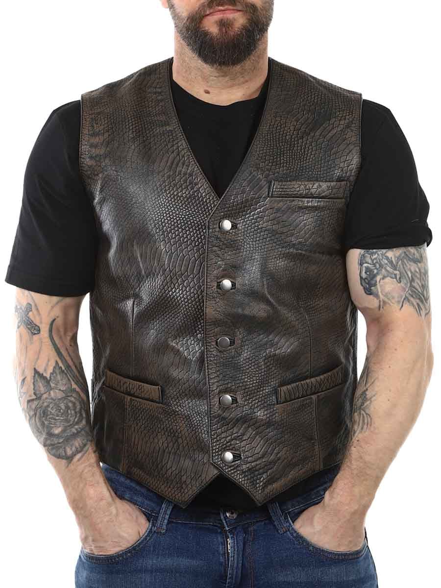 RD Viperleather vest brown_1.JPG