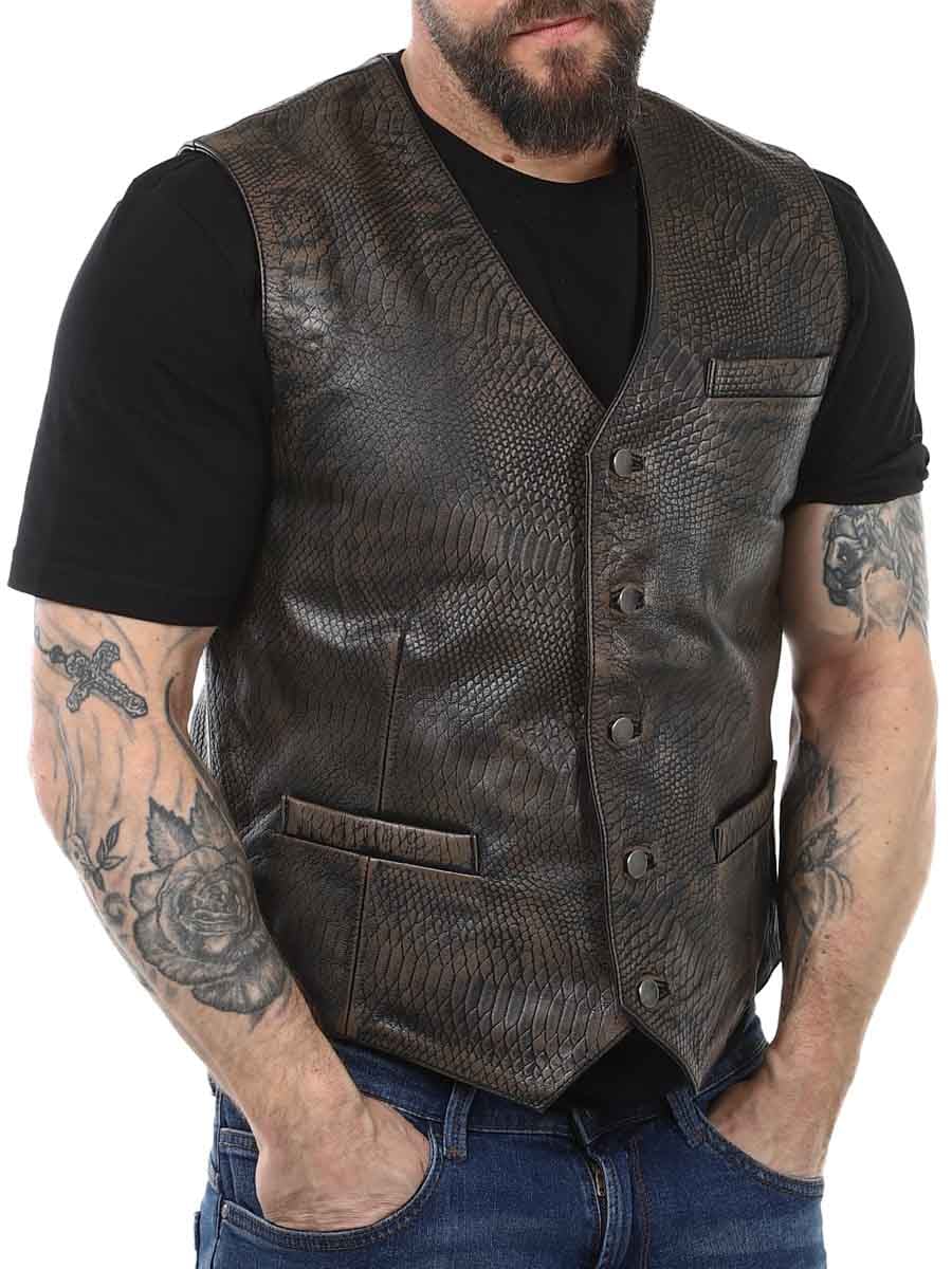 RD Viperleather vest brown_2.JPG