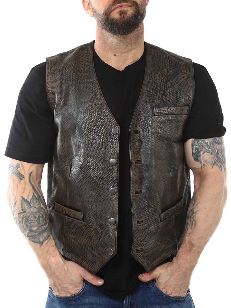 RD Viperleather vest brown_6.JPG