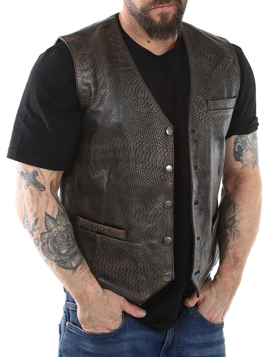 RD Viperleather vest brown_7.JPG