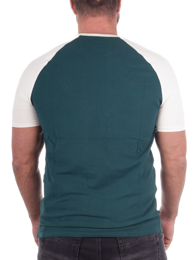Raglan SikSilk T-shirt - Green White_4.jpg