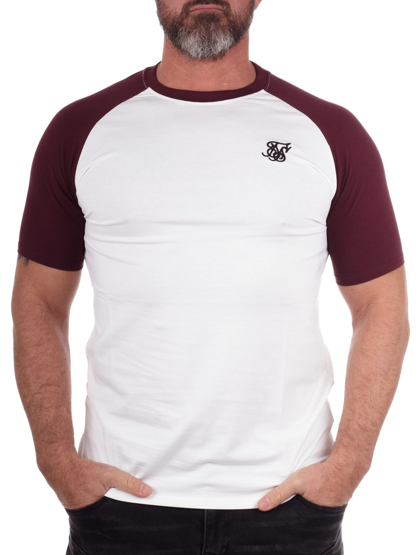Raglan SikSilk T-shirt - winered White_2.jpg