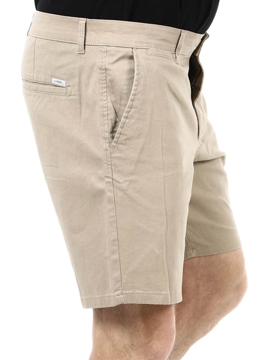Rebel Sharp Chino Shorts Black beige_5.JPG
