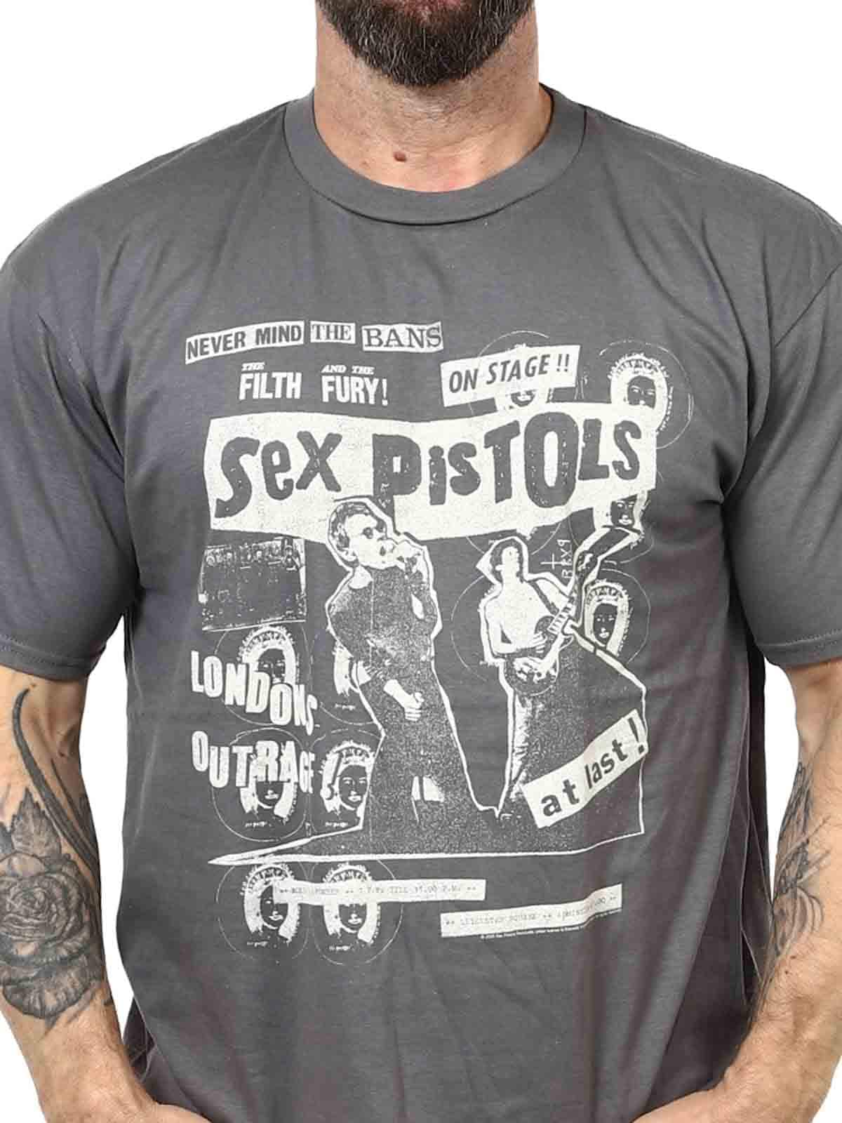 Sex Pistols On Stage T-shirt grey_1.jpg