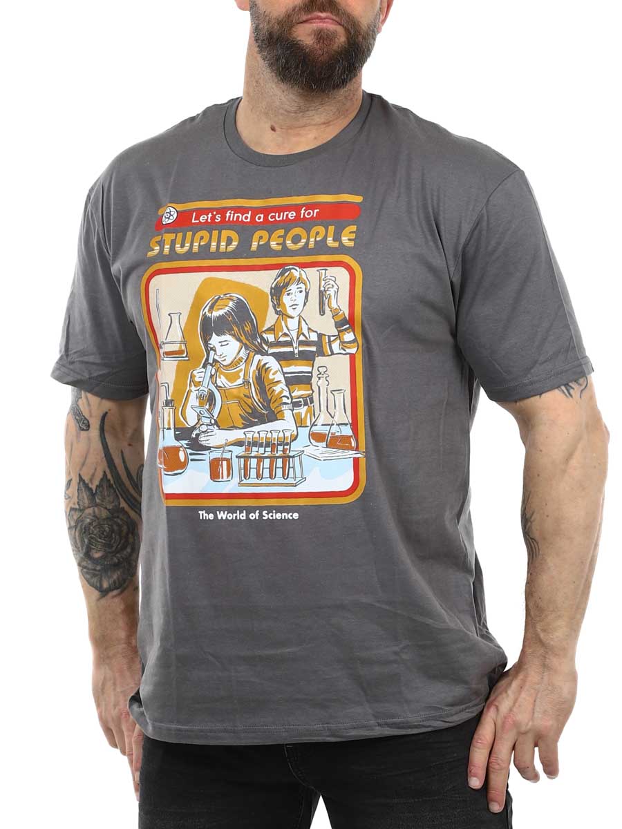 Stupid people T-shirt grey_3.JPG
