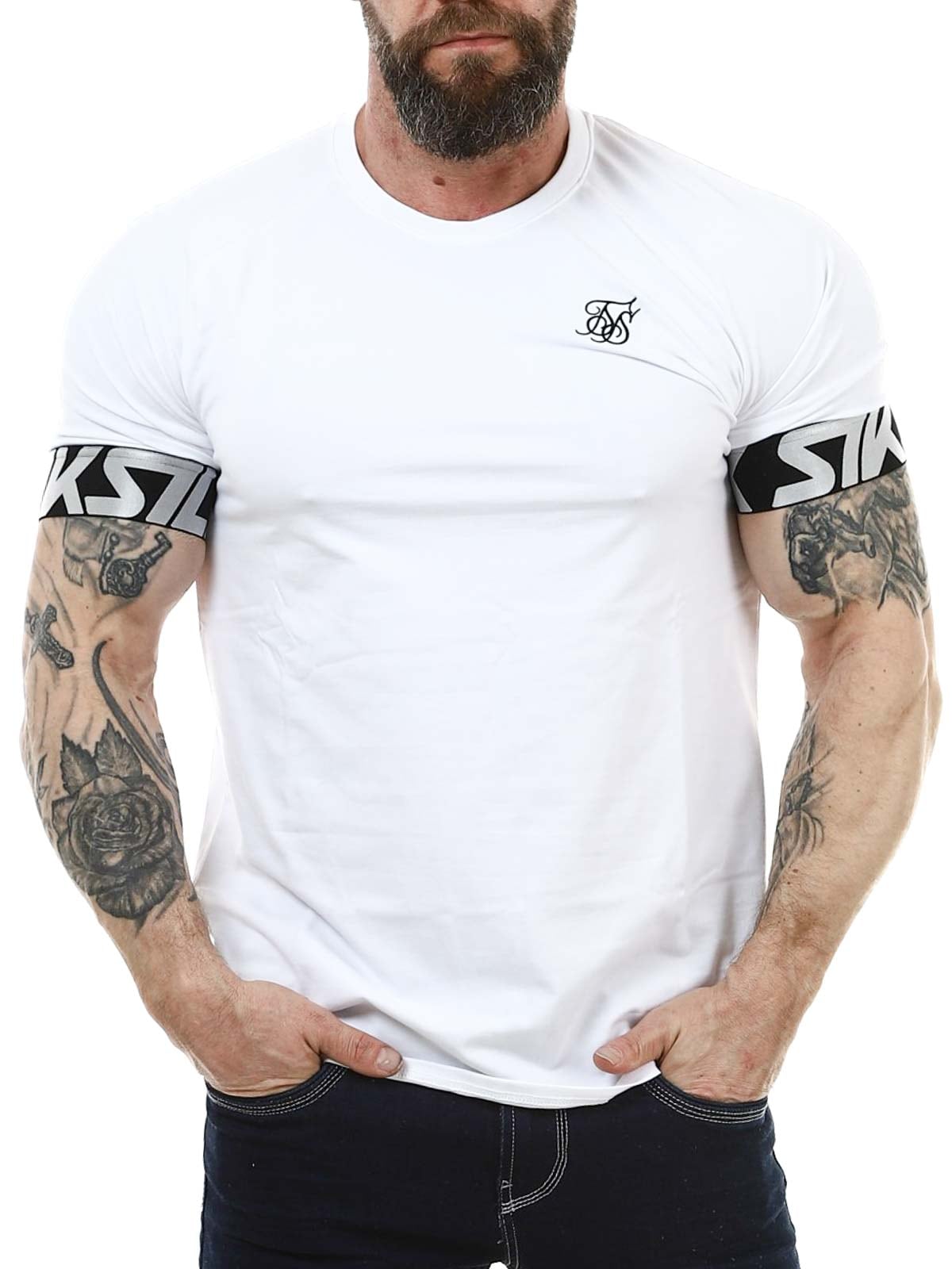 Tech 28435 SikSilk T-shirt - white_1.jpg