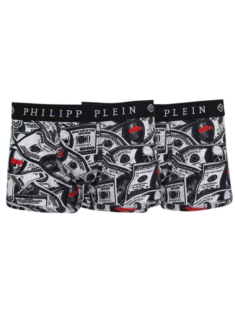 2-Pack Philipp Plein Dollar Boxers - Svart