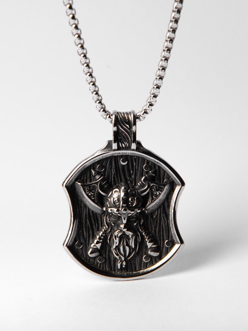 Viking Axe Halsband - Silver