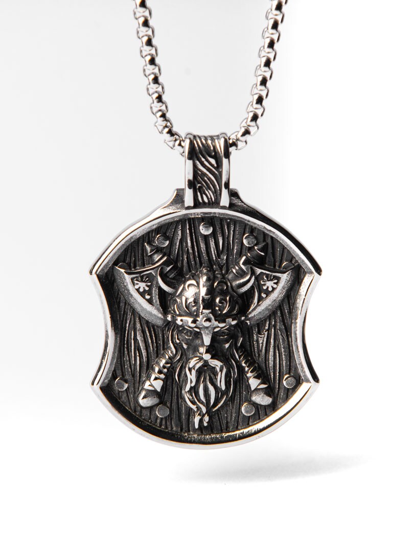 Viking Axe Halsband - Silver