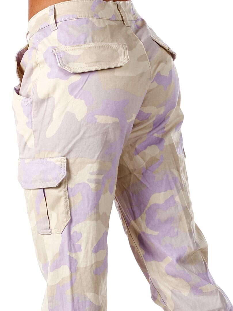 Camo Urban Classic High Waist Byxor - Lila