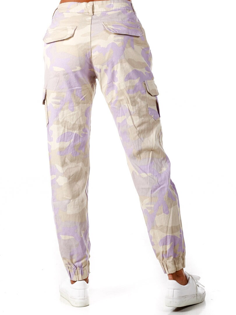 Camo Urban Classic High Waist Byxor - Lila
