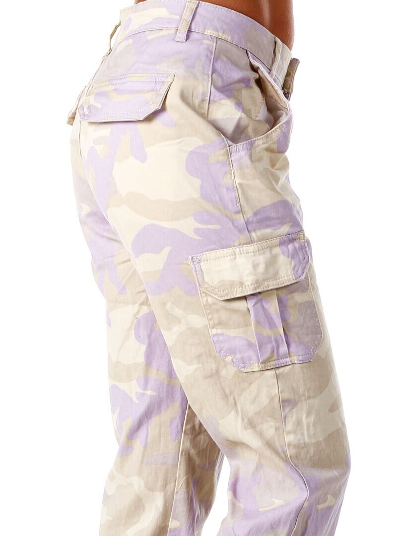 Camo Urban Classic High Waist Byxor - Lila
