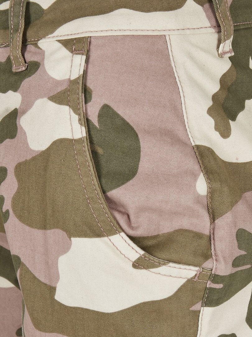 Camo Urban Classics High Waist Byxor - Rosa