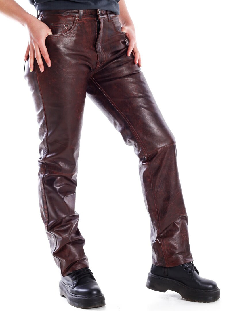 D12 Athena Skinnbyxor - Dirty Red