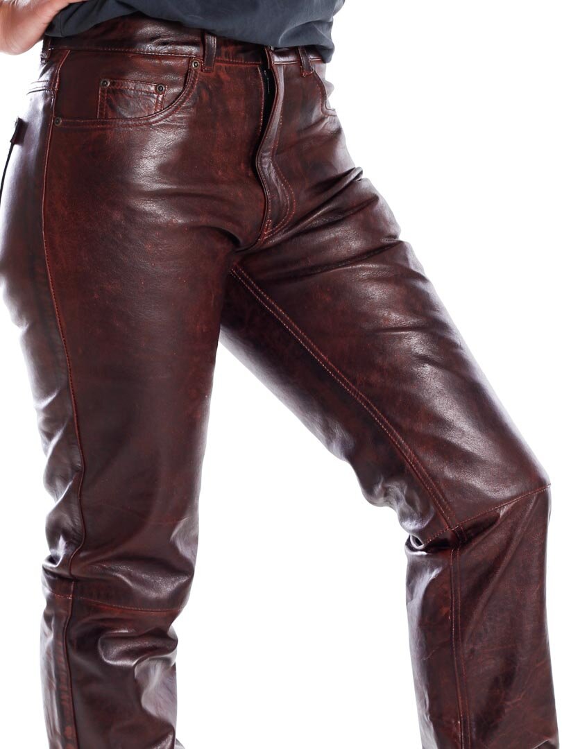 D12 Athena Skinnbyxor - Dirty Red