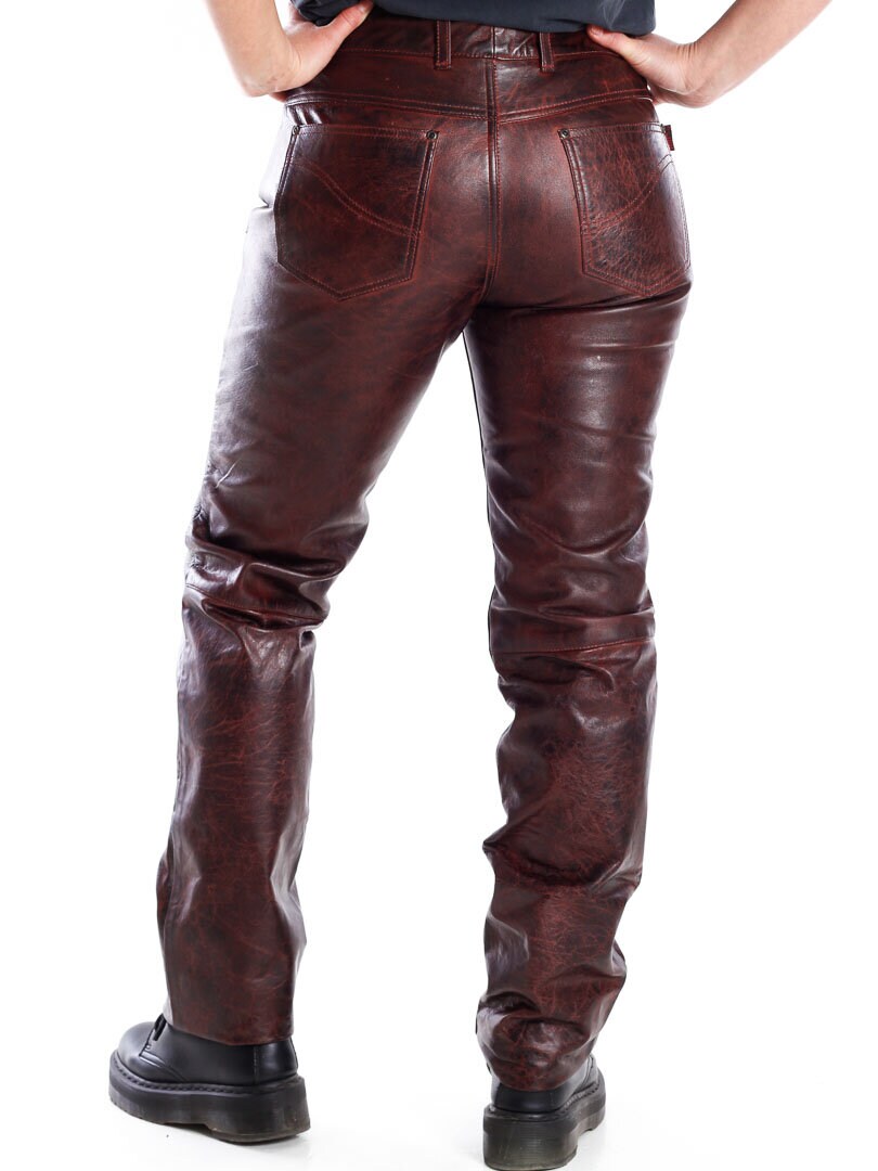 D12 Athena Skinnbyxor - Dirty Red