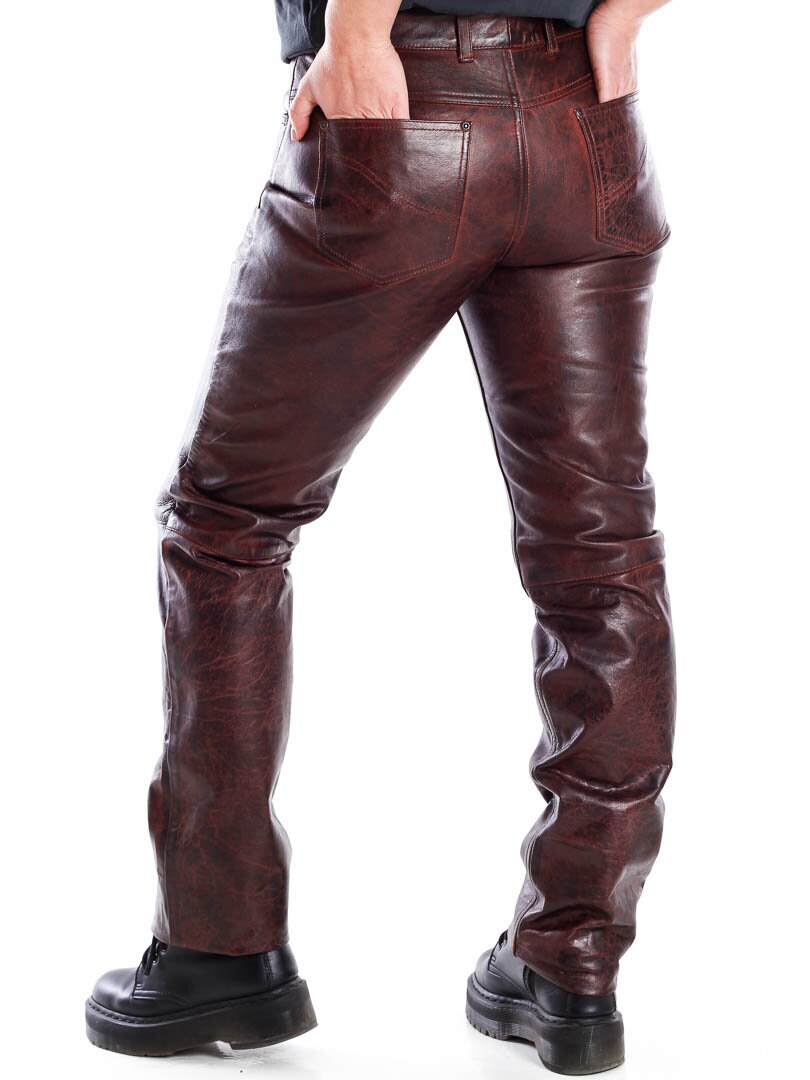 D12 Athena Skinnbyxor - Dirty Red