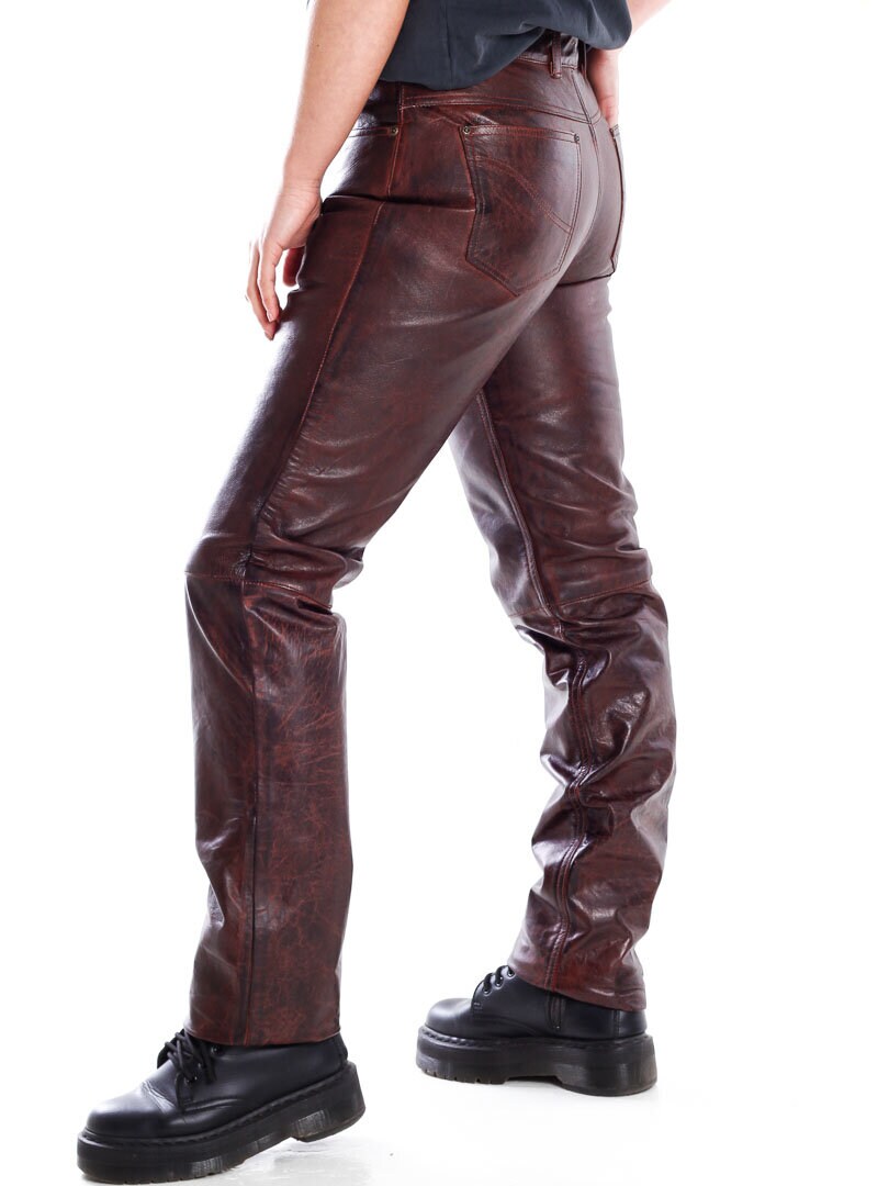 D12 Athena Skinnbyxor - Dirty Red