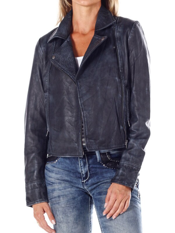 RD Eagle Skinnjacka - Dirty Black