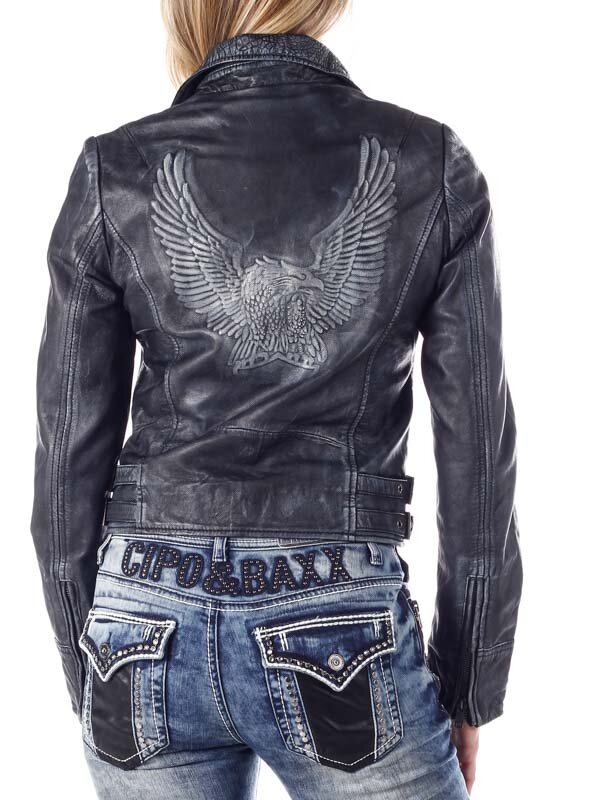 RD Eagle Skinnjacka - Dirty Black
